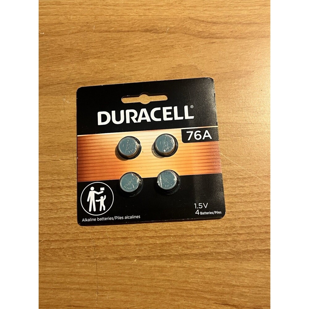 Duracell 76A 1.5V Batteries, 4 Count (Pack of 1), 76A 1.5 Volt Battery